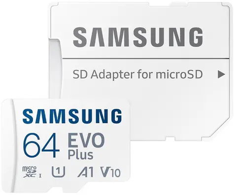 Samsung EVO PLUS 64 GB + Adapter / Micro SDXC / UHS-I U1 / Klasse 10 