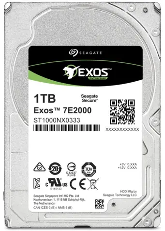 Seagate Exos 7E2000 1 TB BULK / HDD / 2,5" SAS III / 7200 U/min / 128 MB Cache 