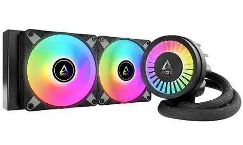 ARCTIC Liquid Freezer III - 240 A-RGB schwarz / 2x 120 mm / 22,5 dB bei 2000 U/min / 48,8 CFM / AMD + Intel 