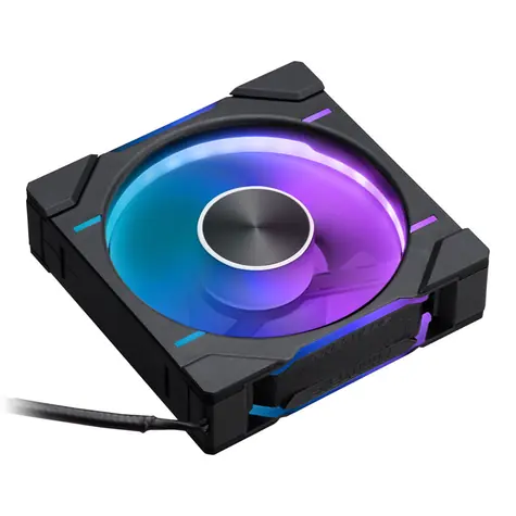 PHANTEKS D30 PWM Reverse Airflow D-RGB Schwarz / 120 mm / Hydrodynamisches Lager / 2000 U/min / 64,3 CFM / 4-Pin + 3-Pin