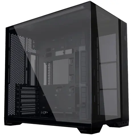 Lian Li O11 Vision Compact schwarz / E-ATX / ATX / Micro-ATX / 2x USB 3.0 + USB-C / ohne Stromquelle / Durchm. Seitenwände