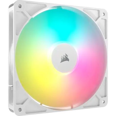 Corsair RS140 ARGB Weiß / 140 mm / Magnetisches Kuppellager / 330-1700 U/min / 95,5 CFM / 4-polig