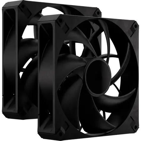Corsair RS140 MAX 2 Stück schwarz / 140 mm / Magnetisches Kuppellager / 1600 U/min / 104 CFM / 4-Pin