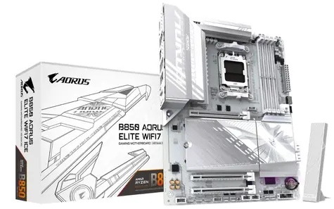 GIGABYTE B850 AORUS ELITE WIFI7 ICE / B850 / 4X DDR5 / 1x 2,5GLAN / Wi-Fi 7 / ATX