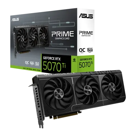Asus Prime GeForce RTX 5070 Ti 16GB OC / 2300MHz / 16GB GDDR7 / 256-bit / 1x HDMI + 3x DP / 700W (16)