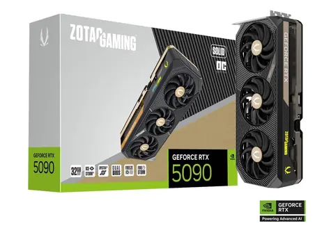 Zotac GAMING RTX 5090 SOLID OC 32GB / 2422MHz / 32GB GGDR7 / 512-bit / 1x HDMI + 3x DP / 1000W (16)
