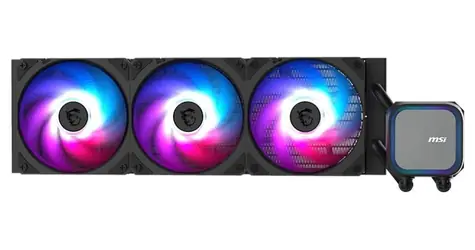 MSI MAG CoreLiquid A13 360 schwarz / 3x 120mm / 31,1 dB @ 2000 U/min / 62,6 CFM / AMD + Intel