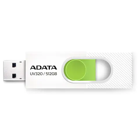 ADATA AUV320 512GB weiß / USB 3.2 / USB-A / Lesen bis zu 100 MB/s