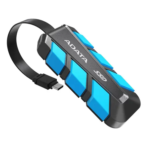 ADATA SC740 500GB blau / SSD / Extern / Lesen: 1050MBps / Schreiben: 1000MBps / Type-C 3.2 Gen 2