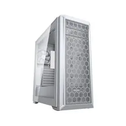 COUGAR MX330-G Pro weiß / PC-Gehäuse / ATX / Micro-ATX / Mini-ITX / transparentes Seitenteil / ohne Netzteil 