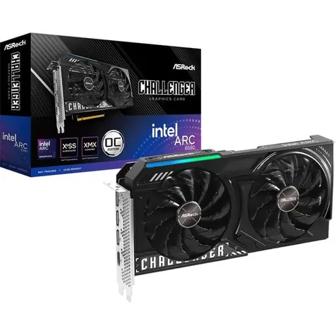 ASRock Arc B580 Challenger 12 GB / 2670 MHz / 12 GB GDDR6 / 192-Bit / 1 x HDMI + 3 x DP / (8)