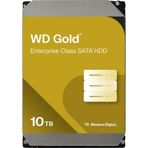 WD Gold WD103KRYZ 10 TB / HDD / 3,5 Zoll / SATA 6 GB / Lesen: 267 MB/s / Schreiben: 267 MB/s / 7200 U/min / 512 MB Cache