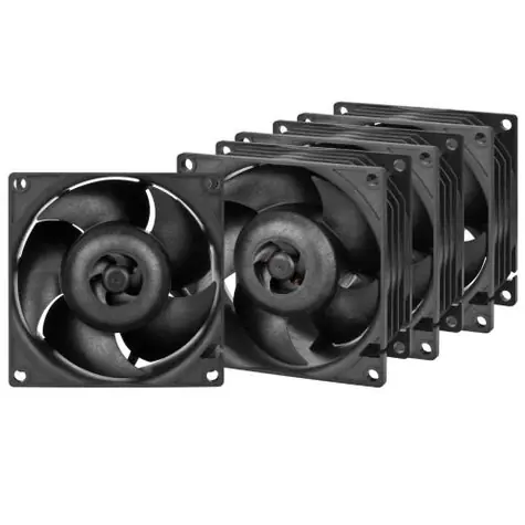 ARCTIC S8038-7K 4 Stück Schwarz / 80 mm / DBB / 7000 U/min / 70 CFM / 4-Pin PWM
