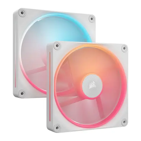 Corsair iCUE LINK LX140- R RGB 2 Stück weiß / 140 mm / 38,3 dB @ 2000 U/min / 91 CFM / PWM