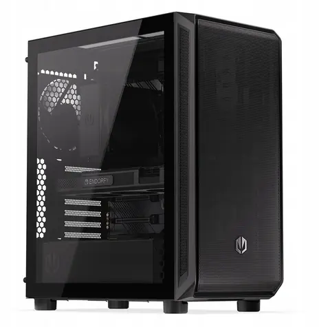 Endorfy Arx 500 Core schwarz / Midi-Tower / ATX / 2x 120mm / 2x USB-A / 1x USB-C / Mesh-Panel / transparente Seitenteile