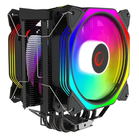 Rampage Octagon C60 schwarz / 2x 120mm / TDP 180W / 29 dB @ 1800 U/min / 57 CFM / Intel + AMD 