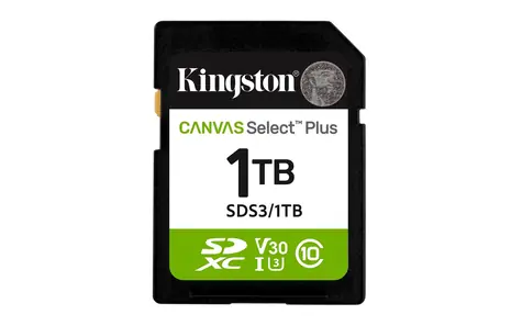 Kingston Canvas Select PLUS SDXC 1TB / UHS-I V90 / U3 / Klasse 10