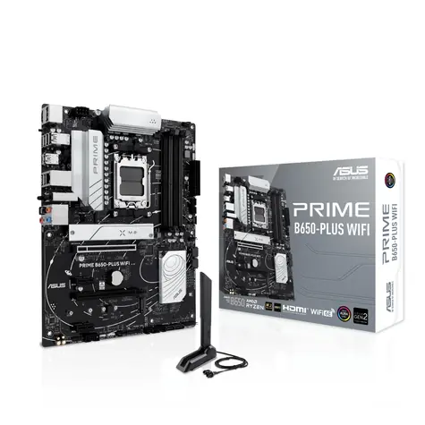 Asus Prime B650- PLUS WIFI / AMD B650 / DDR5 / SATA III RAID / USB / GLAN / M.2 / sc.AM5 / Wi-Fi / ATX