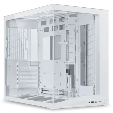 Lian Li O11 Dynamic Mini V2 weiß / PC-Gehäuse / ATX / Ohne Netzteil / 2x USB-A 3.0 + 1x USB-C 3.1 / transparentes Seitenteil