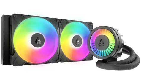 ARCTIC Liquid Freezer III Pro - 280 A-RGB schwarz / 2x 140mm / 2500 RPM / 110 CFM / AMD + Intel