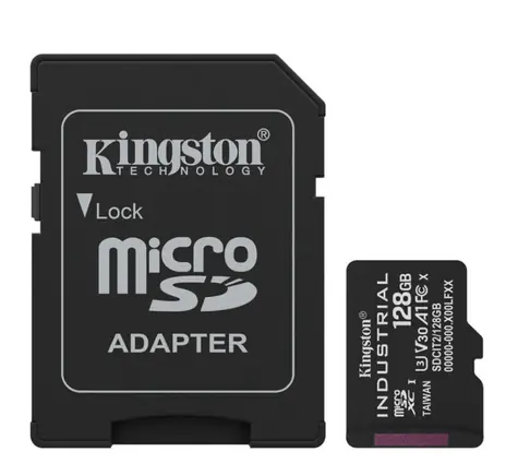 Kingston microSDXC 128GB Industrial / UHS-I V3 / U3 / Klasse 10