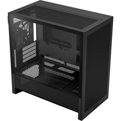 NZXT H3 Flow 2025 schwarz / mATX / 1x USB-A 3.2 / 1x USB-C 3.2 Gen2 / 1x 120 mm / ohne Netzteil / transparente Seitenwand