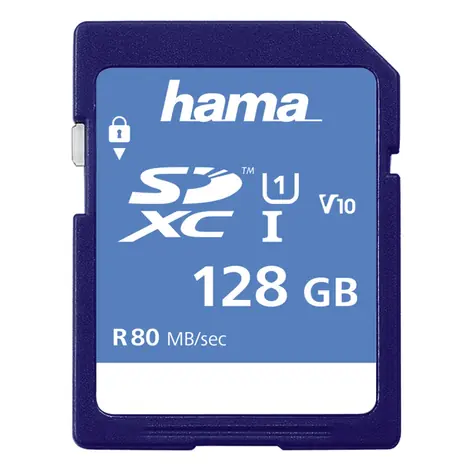 HAMA microSDXC 128 GB + Adapter / Klasse 10 / UHS-I / bis zu 80 MB/s