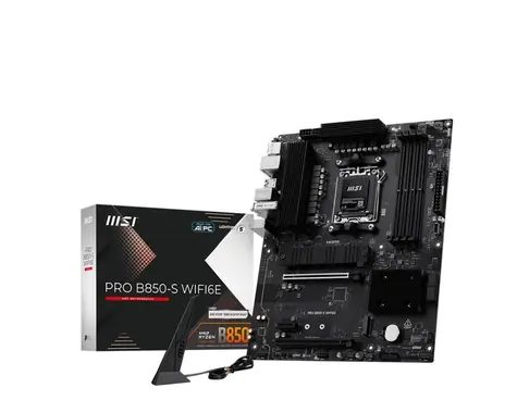 MSI PRO B850-S WIFI6E / B850 / 4X DDR5 / 1x 2,5-GLAN / Wi-Fi 6E / ATX