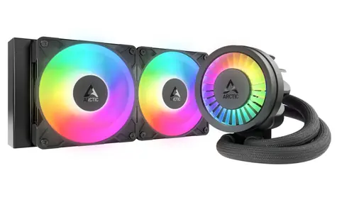 ARCTIC Liquid Freezer III Pro 240 A-RGB schwarz / 2x 120 mm / Flüssigkeitsdynamisches Lager / 800-2800 U/min / Intel + AMD