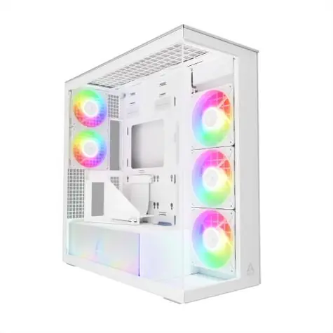 ARCTIC Xtender VG Premium weiß / PC-Gehäuse / Ohne Netzteil / gehärtetes Glas