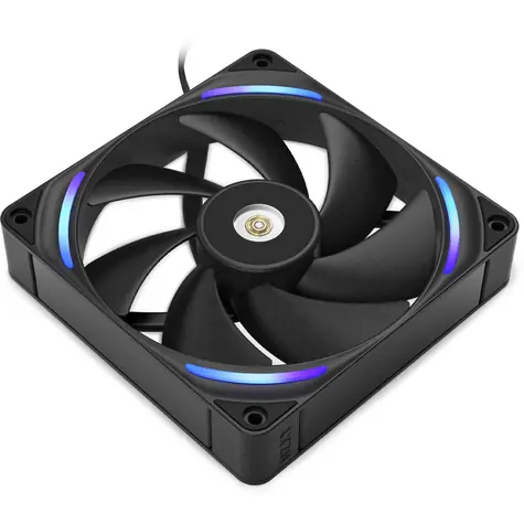 NZXT F140X Schwarz / 140 mm / Flüssigkeitsdynamisches Gleitlager / 41 dB bei 2400 U/min / 81 CFM / 4-Pin PWM + 4-Pin RGB