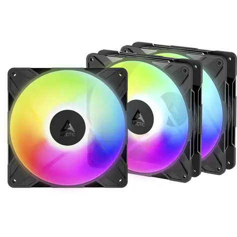 ARCTIC P14 Pro Reverse A-RGB (3 Stück) schwarz / 140 mm / 2650 U/min / 98 CFM / 4-polig