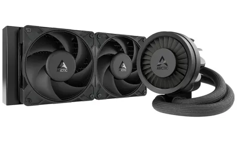 ARCTIC Liquid Freezer III Pro 240 schwarz / 2x 120 mm / Flüssigkeitsgelagertes Gleitlager / 0,3 Sone / 600-3000 U/min / Intel + AMD