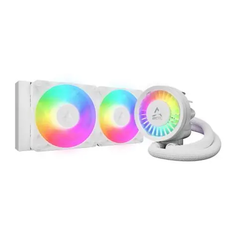 ARCTIC Liquid Freezer III Pro 240 A-RGB weiß / 2x 120 mm / Flüssigkeitsdynamisches Lager / 800-2800 U/min / Intel + AMD