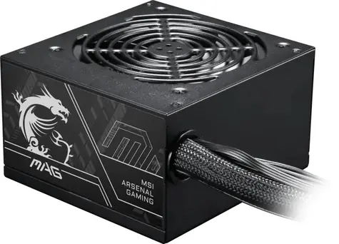MSI MAG A650BN PCIE5 II 650W / ATX / 120mm / aktives PFC / 80PLUS Bronze