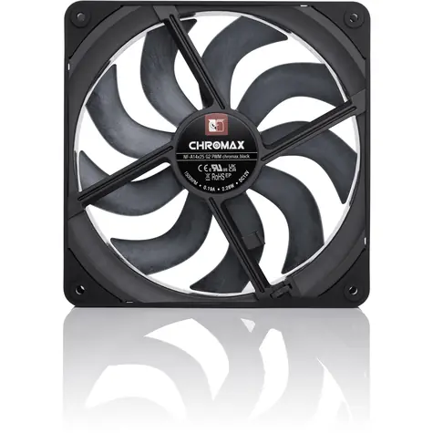 Noctua NF-A14x25 G2 PWM / 140 mm / SSO2-Lager / 24,8 dB bei 1500 U/min / 155,6 m3h / 4-polig