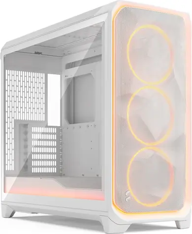 Fractal Design Meshify 3 XL Ambience Pro RGB Weiß TG Light Tint / Big-Tower / ATX / ohne Netzteil / transparente Seitenwand