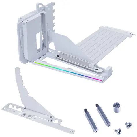 Lian Li Vertikales Grafikkarten-Montageset / mit Kabel / PCIe 5.0 / weiß