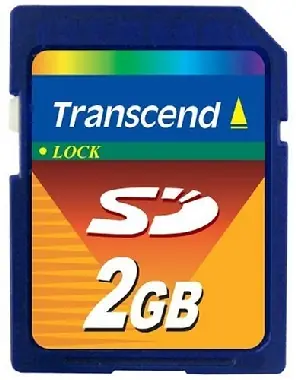 Transcend 2GB SD-Speicherkarte, blau