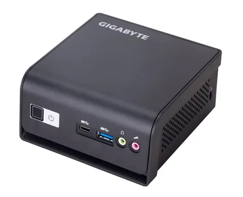 GIGABYTE Brix 5105 Barebone / Celeron N5105 2,0 GHz / 1x DDR4 / 1x M.2-Steckplatz / 1x HDMI + 1x DP / 2x USB