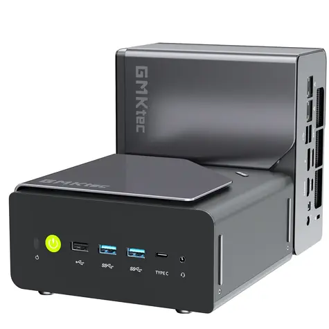 GMKtec K12 schwarz / RYZEN 7 H 225-255 / 16 GB-32 GB / 1 TB SSD / RYZEN / WLAN / USB / Windows 11 Pro