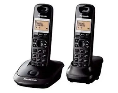 Panasonic KX-TG2512FXT TwinPack / Mobiltelefon / CLIP / Speicher für 50 Namen / Schwarz