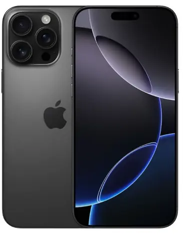 Generalüberholt - Apple iPhone 16 Pro Max 256 GB Schwarz /Titan , nur eSIM, Qualität A / generalüberholt