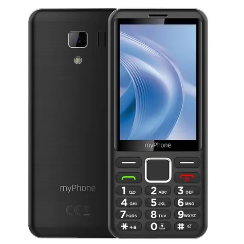 MyPhone 3510 LTE Schwarz / 3,5" IPS-Display / 320 x 480 Pixel / 2 MP Kamera / 1800 mAh Akku / microSD-Kartenslot / Dual-SIM / Bluetooth 