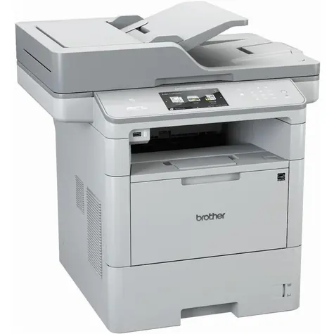 Brother Laser MFC-L6800DW / A4 / Laser / 1200 x 1200 dpi / Schwarzweiß / Drucken / Kopieren / Scannen / RJ-45 / USB / WLAN / Weiß