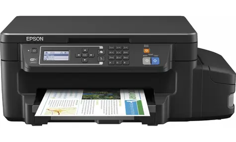 Epson L605 / barevná inkoustová tiskárna / 4 barvy / A4 / 4800x1200dpi / USB 2.0 / Wi-Fi / černá 