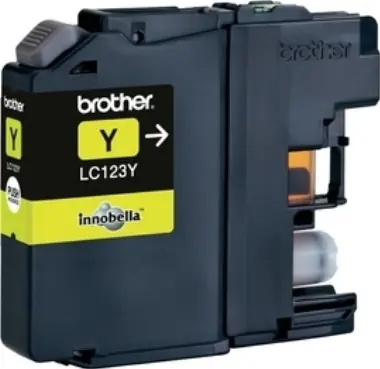 Brother LC-123 Originalpatrone Gelb / MFC-J4410DW / 600 Seiten / Gelb