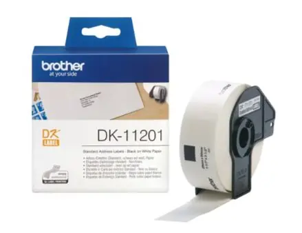 Brother DK-11201 / Papieretiketten für QL-560/570/580N/650TD / 29 x 90 mm / 400 Stk