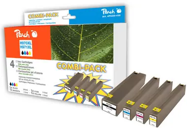 Peach 970XL Alternativpatrone / Multipack / für HP OfficeJet Pro X451 / CMYK