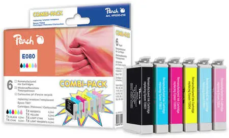 Peach Remanufactured T0807 MultiPack Alternativkartusche / MultiPack
